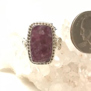 Lepidolite Ring, Size 8 1/2
