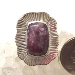 Lepidolite Ring, Size 8