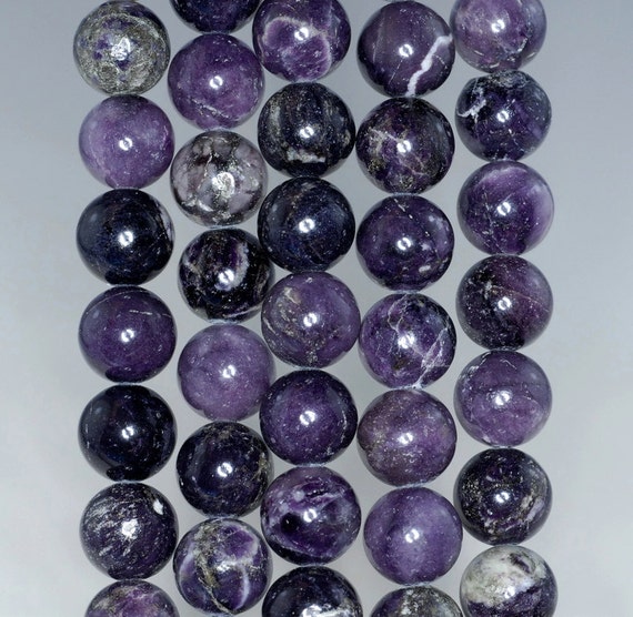 11mm Light Purple Lepidolite Gemstone Round Loose Beads 15.5 Inch Full Strand Lot 1,2,6,12 And 50 (90184755-a125)