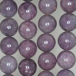 14mm Lavender Purple Lepidolite Gemstone Grade Aa Round Loose Beads 8 Inch Half Strand (90187992-654)