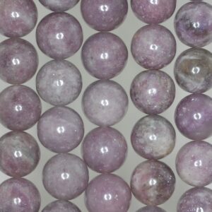 14mm Light Purple Lepidolite Gemstone Grade A Round Loose Beads 15.5 Inch Full Strand (90187993-654)