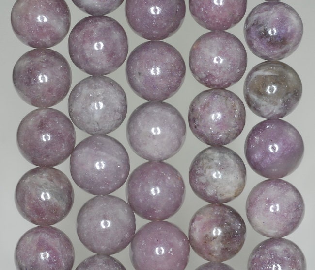 14mm Light Purple Lepidolite Gemstone Grade A Round Loose Beads 15.5 Inch Full Strand (90187993-654) 14mm Light Purple Lepidolite Gemstone Grade A Round Loose Beads 15.5 Inch Full Strand (90187993-654)