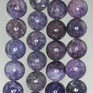 14mm Purple Lepidolite Gemstone Grade A Round Loose Beads 15.5 Inch Full Strand (90187820-654)