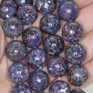 16mm Purple Lepidolite Gemstone Grade Aa Round Loose Beads 8 Inch Half Strand (90187978-667)