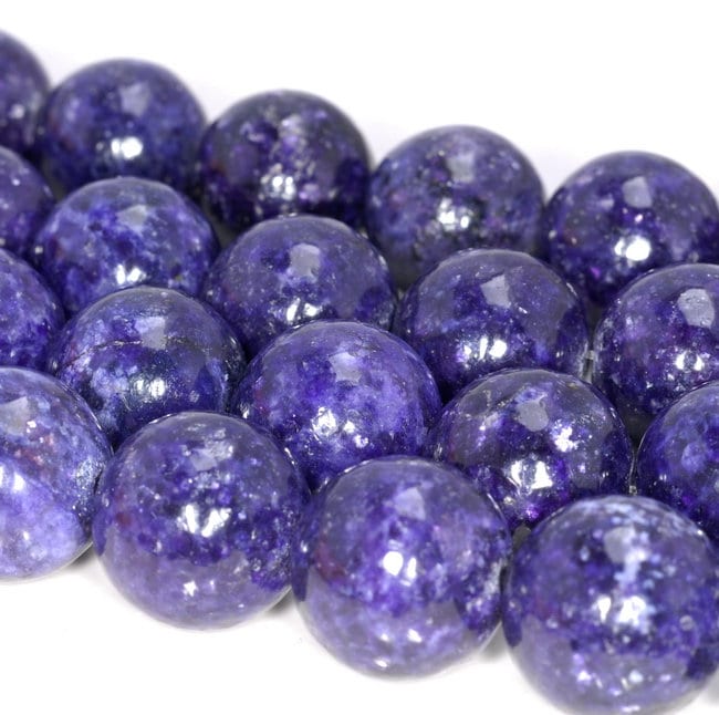 17-18mm Genuine Purple Lepidolite Gemstone Grade Aaa Round Loose Beads 8 Inch Half Strand (80003791-b93)