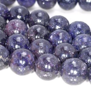 18-19mm Genuine Purple Lepidolite Gemstone Grade Aa Round Loose Beads 8 Inch Half Strand (80003794-b93)