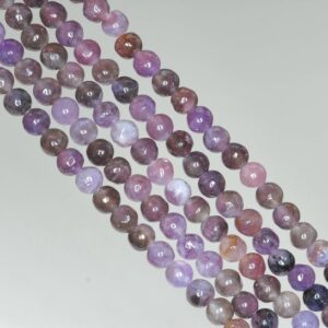4mm Violet Purple Lepidolite Gemstone Grade A Round Beads 15.5 Inch Full Strand Bulk Lot 1,2,6,12 And 50 (90188456-650)