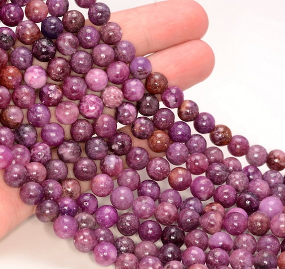 8mm Mauve Lepidolite Gemstone Grade Aaa Purple Round 8mm Loose Beads 7.5 Inch Half Strand Bulk Lot 1,2,6,12 And 50 (90111899-132) 8mm Mauve Lepidolite Gemstone Grade Aaa Purple Round 8mm Loose Beads 7.5 Inch Half Strand Bulk Lot 1,2,6,12 And 50 (90111899-132)
