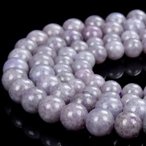 Natural Lepidolite Gemstone Round 8mm 10mm Loose Beads (d506)