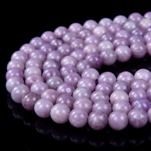 Natural Lilac Lepidolite Gemstone Grade Aaa Round 6mm 8mm Loose Beads (d98)