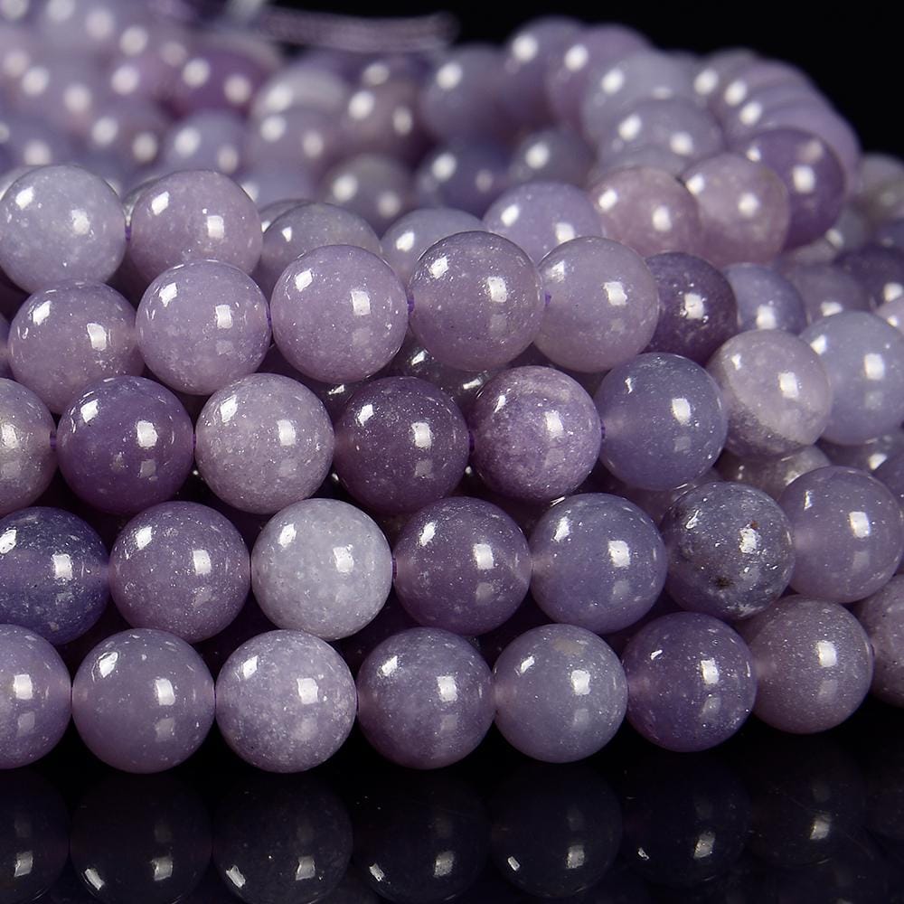Natural Tanzanian Lepidolite Gemstone Grade Aaa Round 6mm 7mm 8mm 10mm Loose Beads (d583)