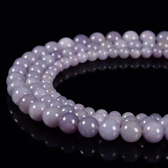 Natural Tanzanian Lepidolite Gemstone Grade Aaa Round 6mm 8mm Loose Beads Bulk Lot 1,2,6,12 And 50 (d582)