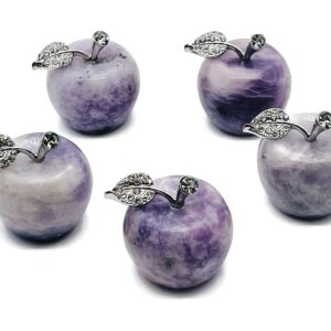 Lepidolite Apple Crystal - Crystal Carving - Home Living - Cute Gift - 30x25mm - AP1010 Lepidolite Apple Crystal - Crystal Carving - Home Living - Cute Gift - 30x25mm - AP1010