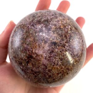 Lepidolite Crystal Sphere | Polished Stone Ball 80mm Lepidolite Crystal Sphere | Polished Stone Ball 80mm