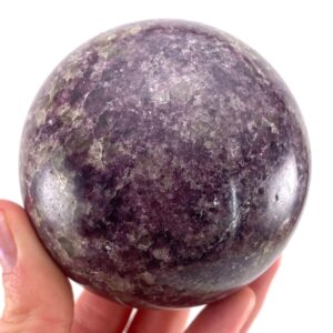 Lepidolite Crystal Sphere , Purple Healing Stone (73mm) Lepidolite Crystal Sphere , Purple Healing Stone (73mm)
