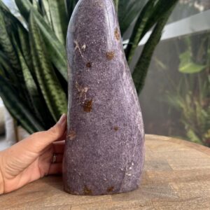 Lepidolite Freeform • 10” Tall • 8 Lb 7.4 Oz • Large Polished Purple Mica Stone Lepidolite Freeform • 10” Tall • 8 Lb 7.4 Oz • Large Polished Purple Mica Stone