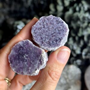 Half Polished Lepidolite Slab, Lepidolite Chunk, Calming, Soothing, Stress Relieving Half Polished Lepidolite Slab, Lepidolite Chunk, Calming, Soothing, Stress Relieving