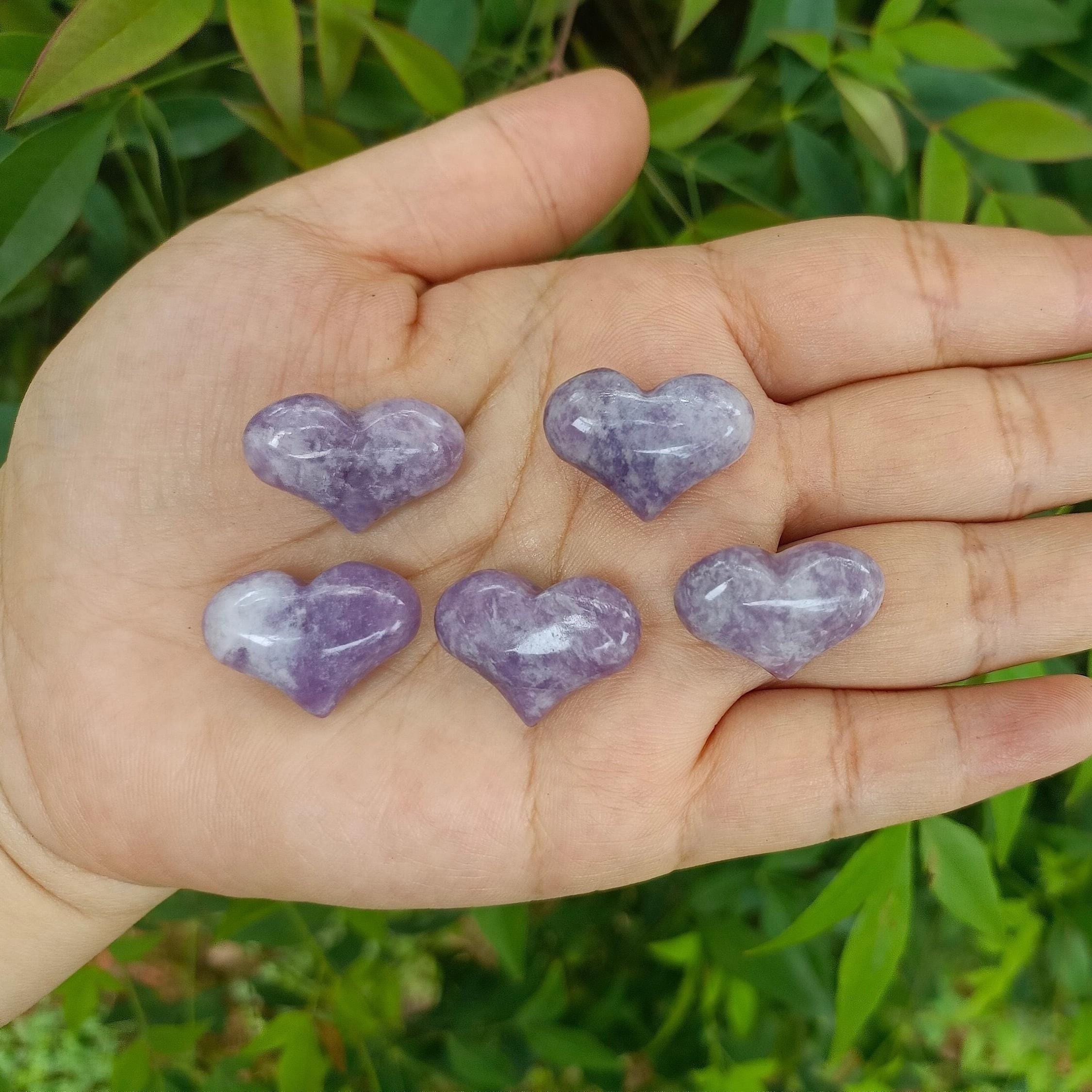 Lepidolite Heart 23mm