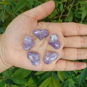 Lepidolite Heart 23mm Lepidolite Heart 23mm
