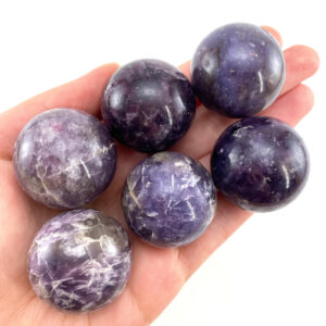Purple Lepidolite Sphere | Crystal Ball (29mm-31mm)