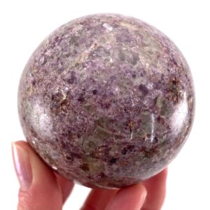 Lepidolite Sphere , Purple Crystal Ball (65mm) Lepidolite Sphere , Purple Crystal Ball (65mm)