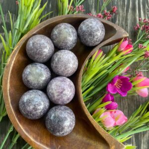 Lepidolite, Lepidolite Sphere, Qty. 1 Lepidolite, Lepidolite Sphere, Qty. 1