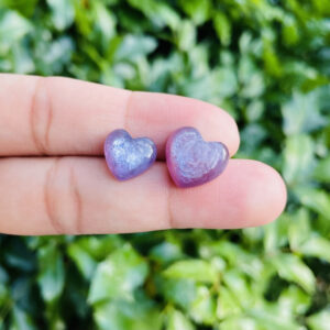 Tiny Lepidolite Heart Crystal: Purple Mica Gemstone (8-11mm) Tiny Lepidolite Heart Crystal: Purple Mica Gemstone (8-11mm)