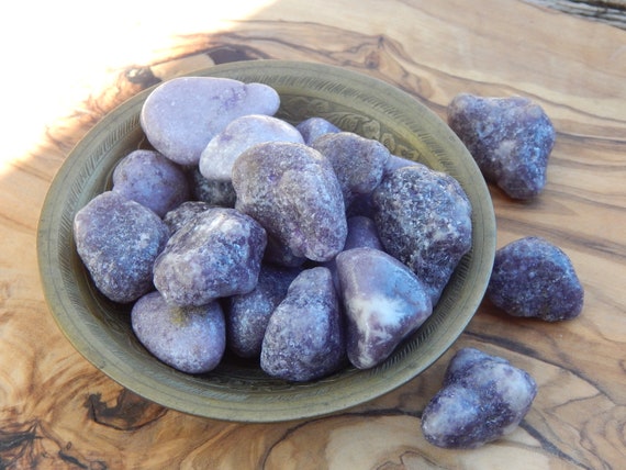 Lilac Lepidolite Tumbled Stone Lilac Lepidolite Tumbled Stone
