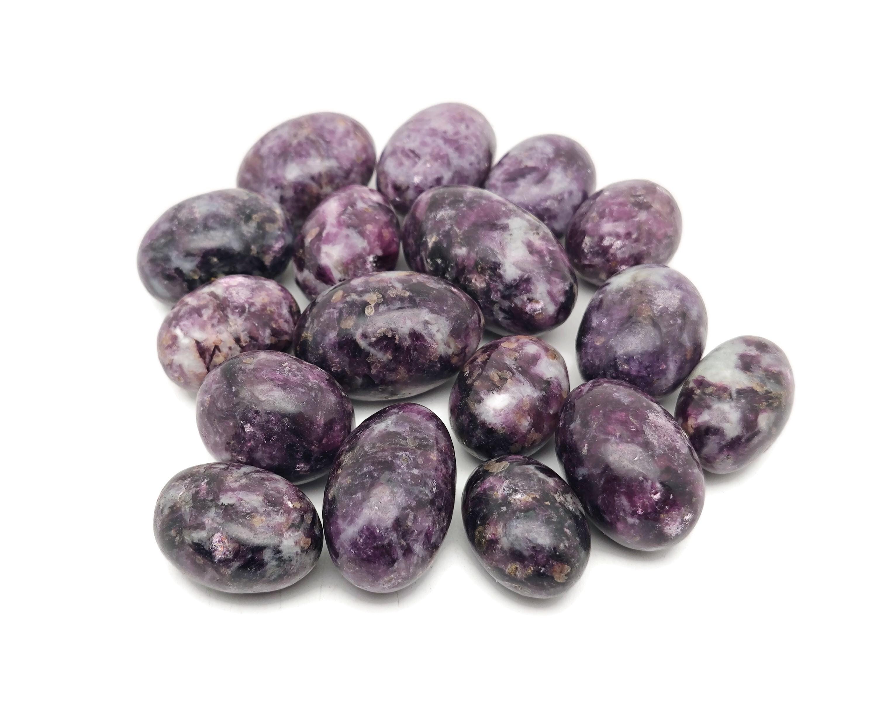 Lepidolite Tumbled Stone - Dark Purple Lepidolite - Natural Stone - Lepidolite Gemstone - Tu1321
