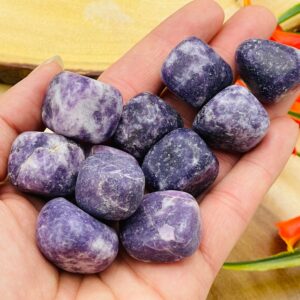 Lepidolite Tumbled Stones, Polished Tumbled Lepidolite Gemstones