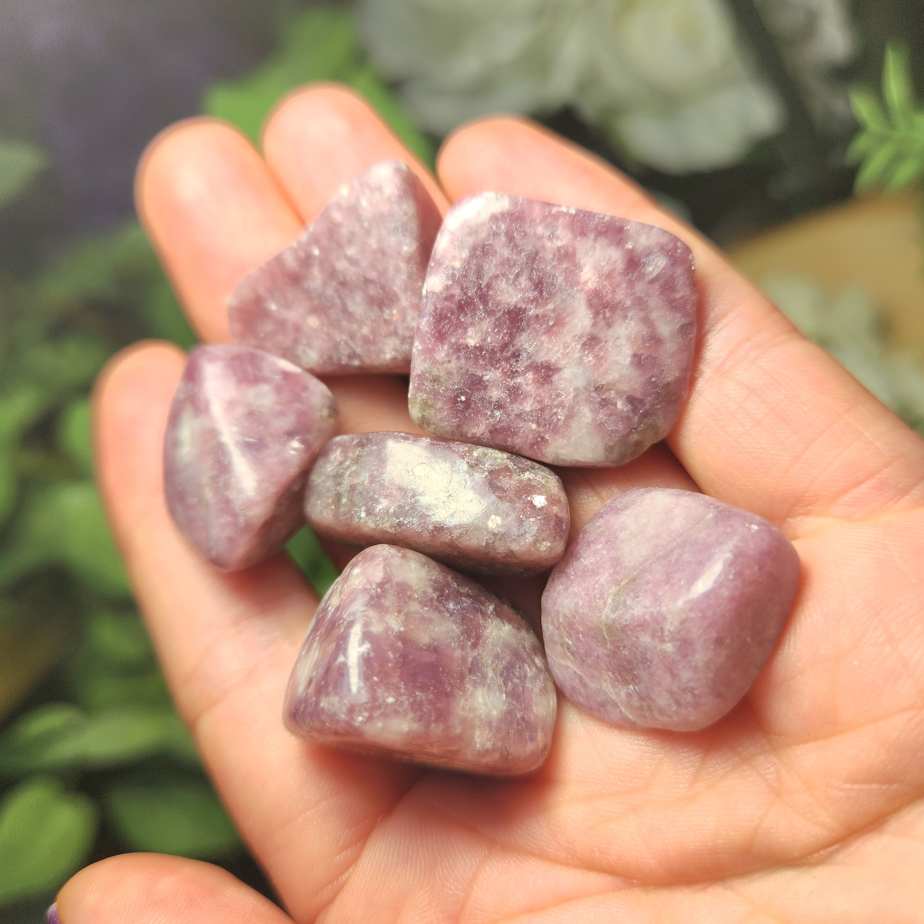 Lepidolite Tumble - Lepidolite Stone - Lepidolite Crystal - Polished Lepidolite - Natural Lepidolite - Tumbled Lepidolite - Lepidolite