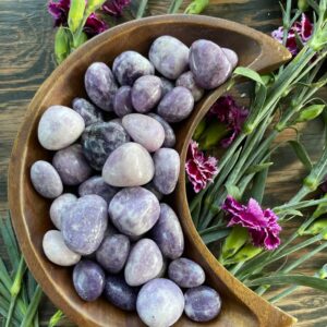 Lepidolite, Lepidolite Tumbles, Qty. (5) SMALL Tumbles