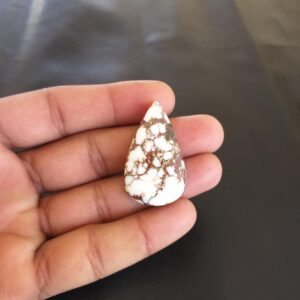 Wild Horse Magnesite Cabochon: Pear Shape Gemstone, 57.5 Carat