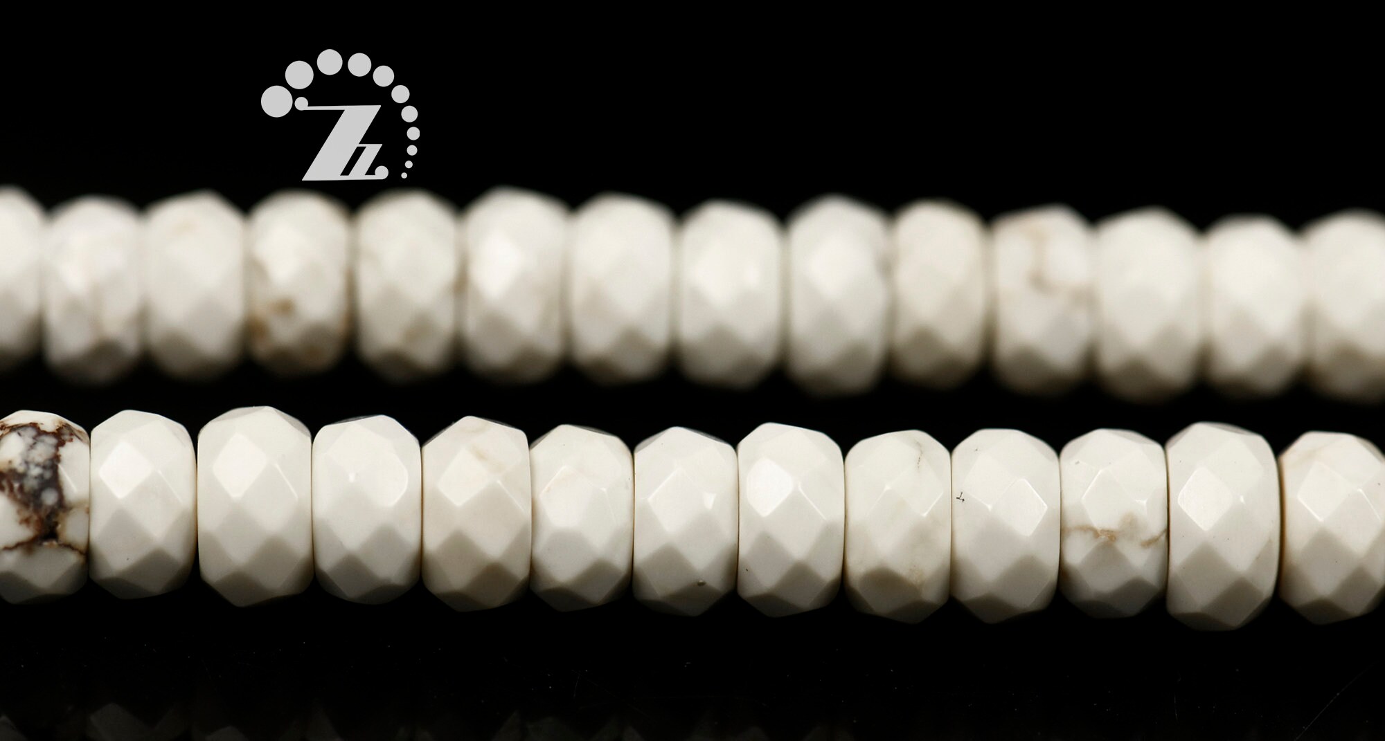 White Magnesite Faceted Rondelle Space Beads,abacus Beads,natural,gemstone Beads,diy Beads,2x4mm 4x6mm 5x8mm 7x10-11mm,15" Full Strand