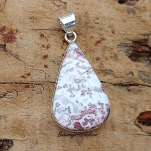 Handmade Wild Horse Magnesite 925 Sterling Silver Pendant Handmade Wild Horse Magnesite 925 Sterling Silver Pendant