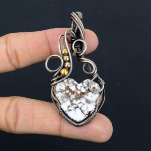 Wild Horse Pendant, Magnesite Gemstone Jewelry, Copper Wire Wrapped Pendant Wild Horse Gemstone Handmade Jewelry Wedding & Birthday Gifts Wild Horse Pendant, Magnesite Gemstone Jewelry, Copper Wire Wrapped Pendant Wild Horse Gemstone Handmade Jewelry Wedding & Birthday Gifts