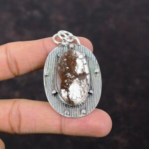 Wild Horse Magnesite Pendant: Handmade 925 Sterling Silver Gemstone Jewelry Wild Horse Magnesite Pendant: Handmade 925 Sterling Silver Gemstone Jewelry