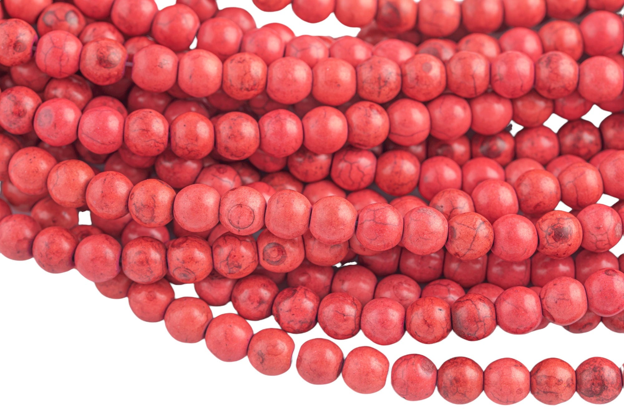 Fusia Magnesite Turquiose Round- Full 16 Inch Strand- 4mm, 6mm, 8mm, 10mm, 12mm, 14mm, 16mm Smooth Gemstone Beads Fusia Magnesite Turquiose Round- Full 16 Inch Strand- 4mm, 6mm, 8mm, 10mm, 12mm, 14mm, 16mm Smooth Gemstone Beads