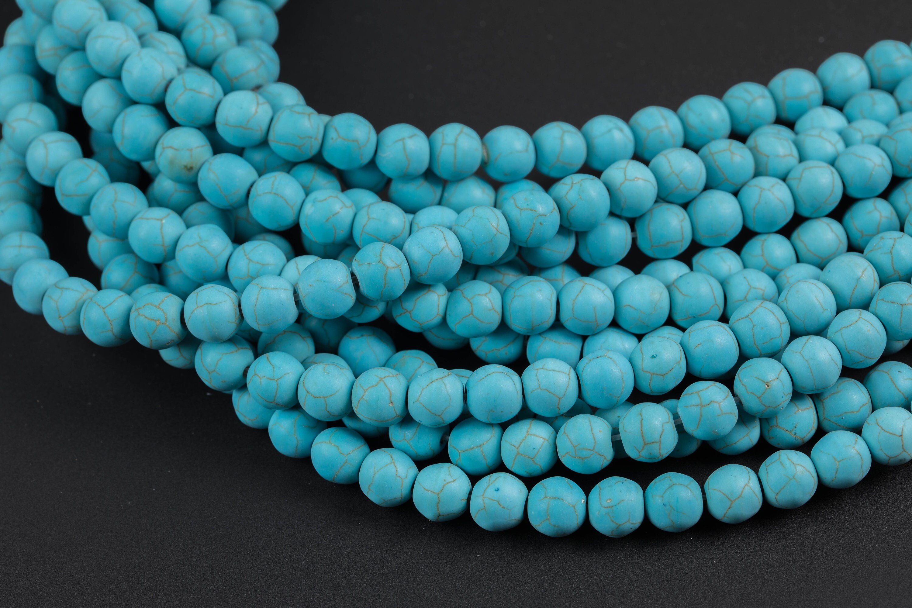Natural Magnesite Matte Round 6mm, 8mm, 10mm, 12mm-full Strand 15.5 Inch Strand- Gemstone Beads