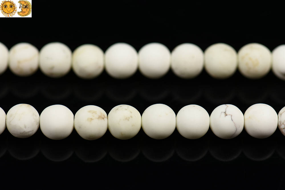 White Magnesite Matte Round Beads,frosted Beads,diy Beads,natural,gemstone,2mm 3mm 4mm 6mm 8mm 10mm 12mm For Choice,15" Full Strand
