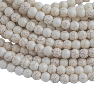 White Magnesite Turquiose Round- Full 16 inch strand- 4mm, 6mm, 8mm, 10mm, 12mm, 14mm, 16mm Smooth Gemstone Beads White Magnesite Turquiose Round- Full 16 inch strand- 4mm, 6mm, 8mm, 10mm, 12mm, 14mm, 16mm Smooth Gemstone Beads
