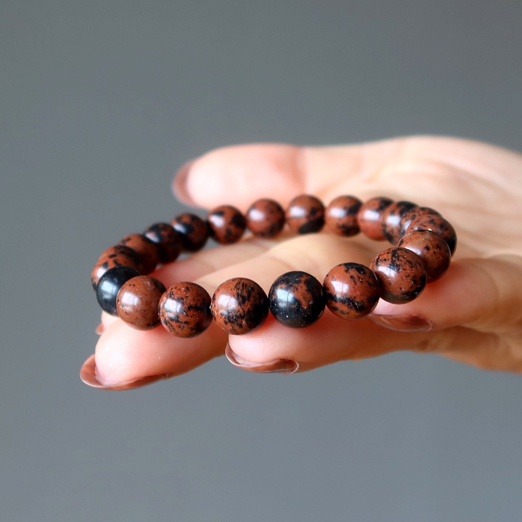 Mahogany Obsidian Bracelet Make My Way Manifestation Stone