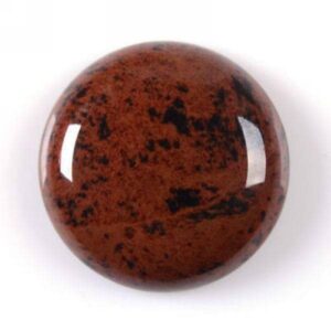 25mm Mahogany obsidian round flatback cab cabochon 25mm Mahogany obsidian round flatback cab cabochon