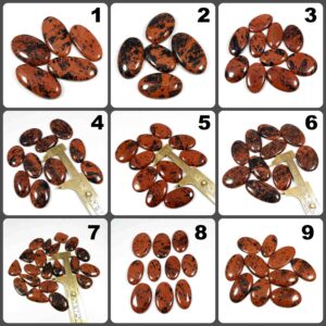Mahogany Obsidian Cabochon. Graccious~ Red Mahogany Obsidian. Natural Mahogany Obsidian Gemstone. Wholesale Mahogany For Jewelry Variation-2