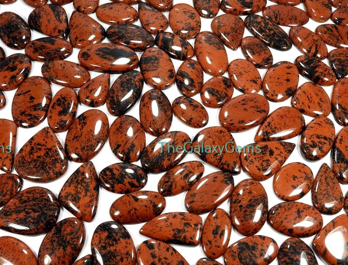 Red Mahogany Obsidian Gemstone. Mahogany Obsidian Cabochon. Natural Mahogany Obsidian Wholesale Bulk Lot. Mahogany Crystal Up To 5000 Cts.