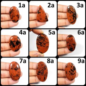 Red Mahogany Obsidian Gemstone. Elegant~ Mahogany Obsidian Cabochon. Natural Mahogany Obsidian. Mix Shape Crystal Mahogany. Variation- B