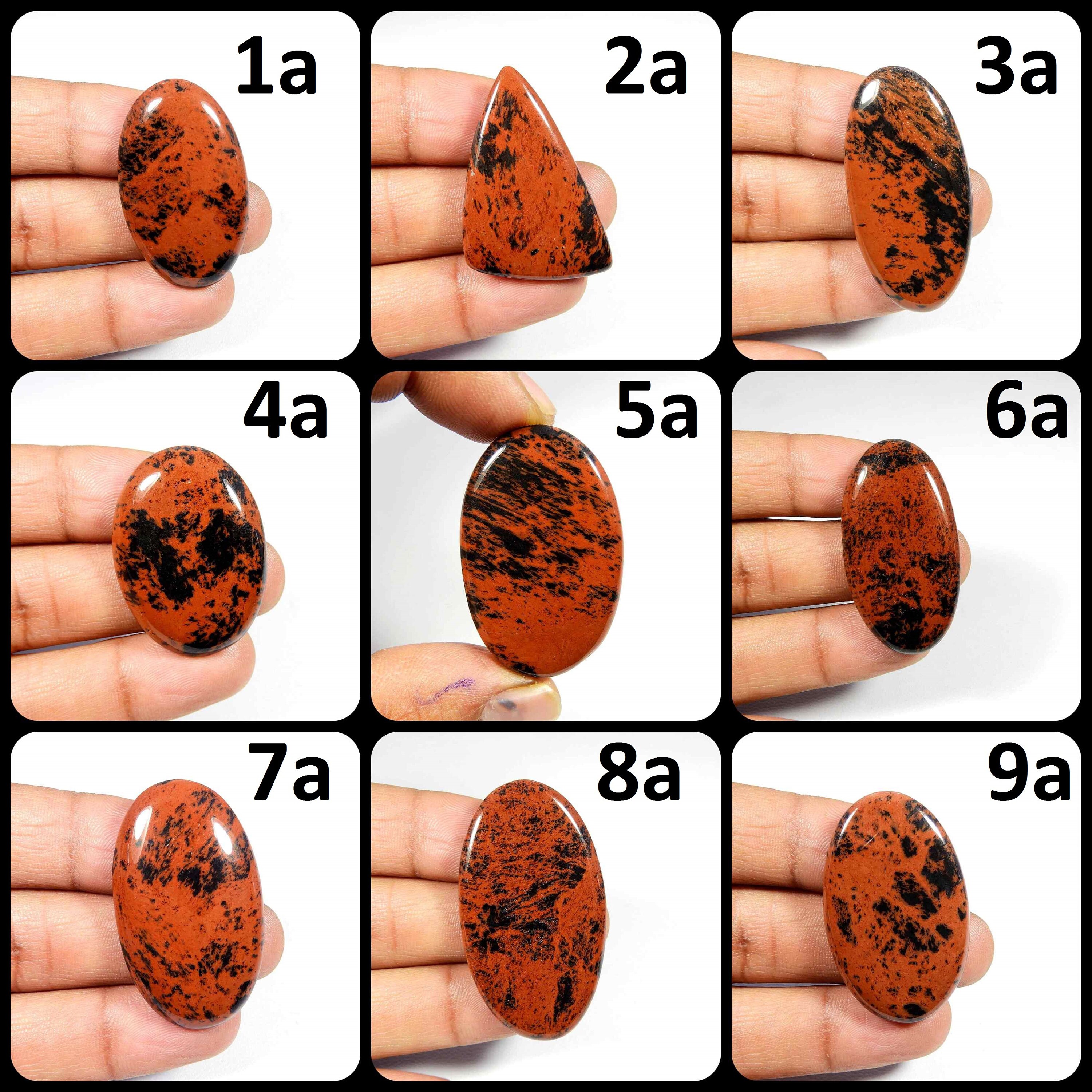 Red Mahogany Obsidian Gemstone. Elegant~ Mahogany Obsidian Cabochon. Natural Mahogany Obsidian. Mix Shape Crystal Mahogany. Variation- B Red Mahogany Obsidian Gemstone. Elegant~ Mahogany Obsidian Cabochon. Natural Mahogany Obsidian. Mix Shape Crystal Mahogany. Variation- B