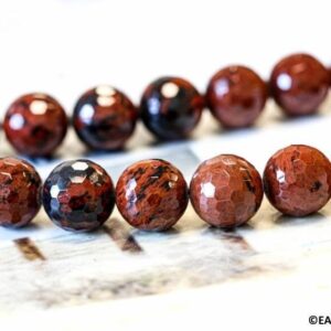 M-L/ Mahogany Obsidian 14mm/ 16mm/ 18mm Faceted Round Beads 15.5" strand Natural obsidian gemstone beads For jewelry making M-L/ Mahogany Obsidian 14mm/ 16mm/ 18mm Faceted Round Beads 15.5" strand Natural obsidian gemstone beads For jewelry making