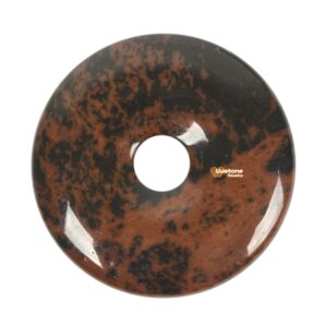 Mahogany Obsidian 40mm donut beads Peace buckle gemstone bead jewelry making Mahogany Obsidian 40mm donut beads Peace buckle gemstone bead jewelry making