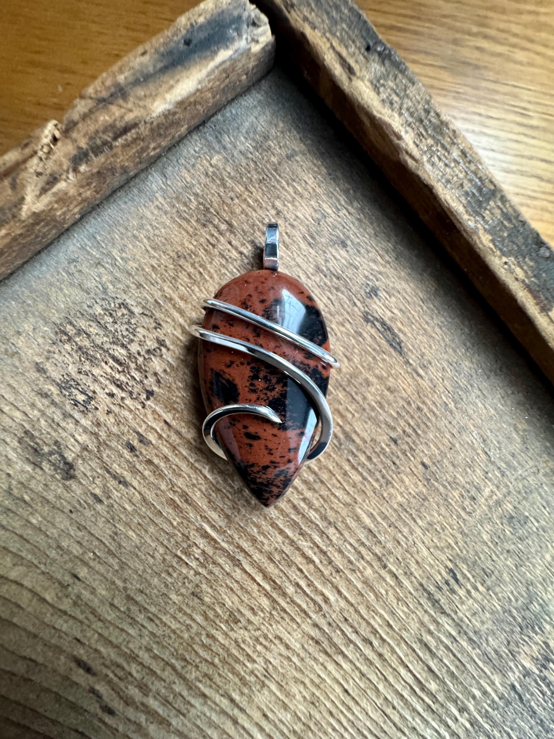 Mahogany Obsidian In Sterling Silver Pendant